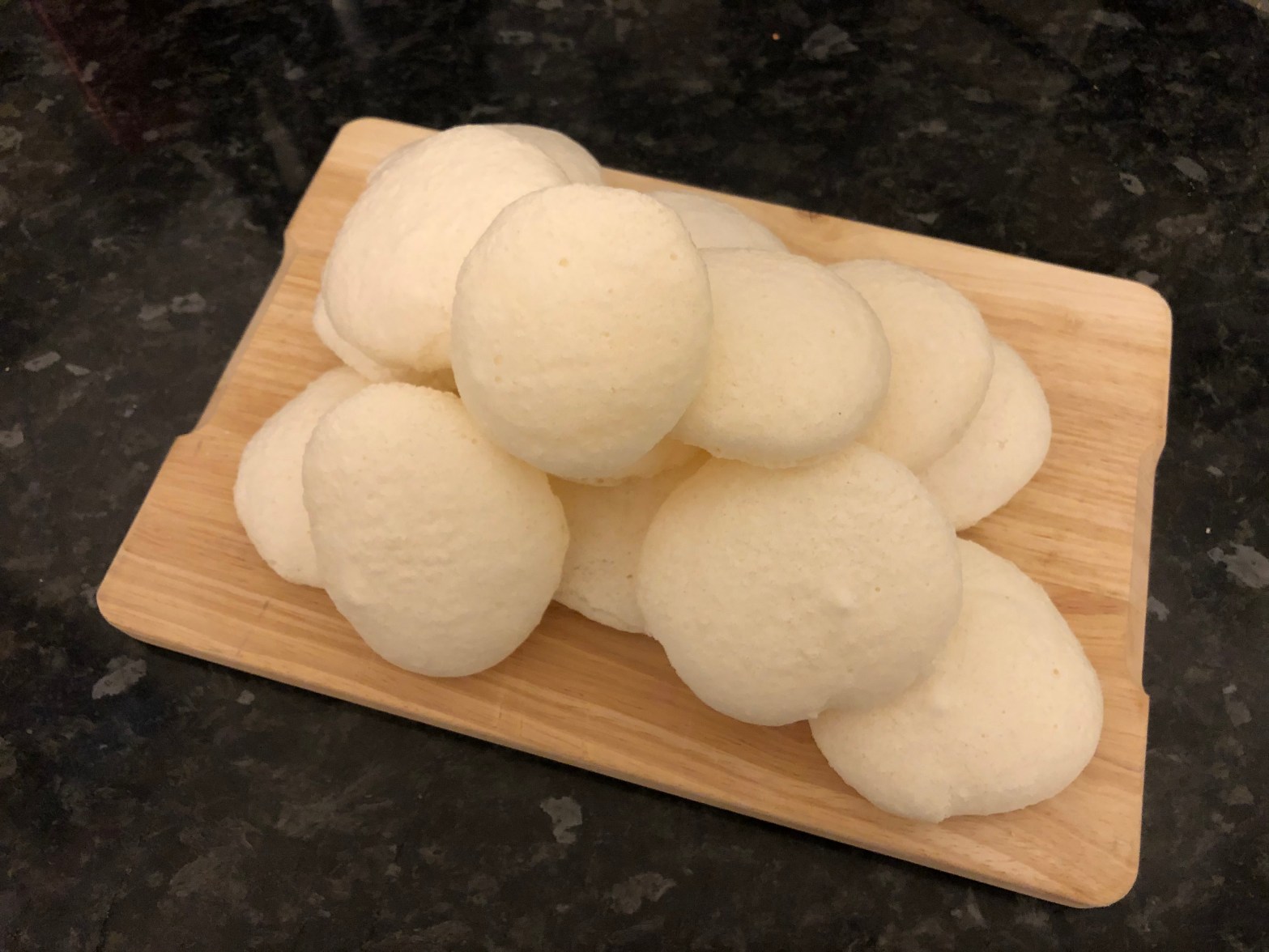 gluten-free vegan meringues on board