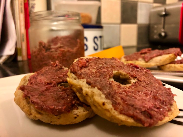 gluten free vegan jam bagels
